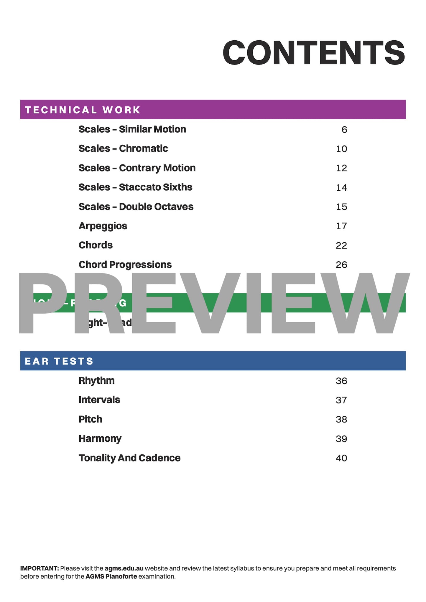 Pianoforte Mastery Series 1 – Sixth Grade: Technical, Ear & Sight-Reading Workbook