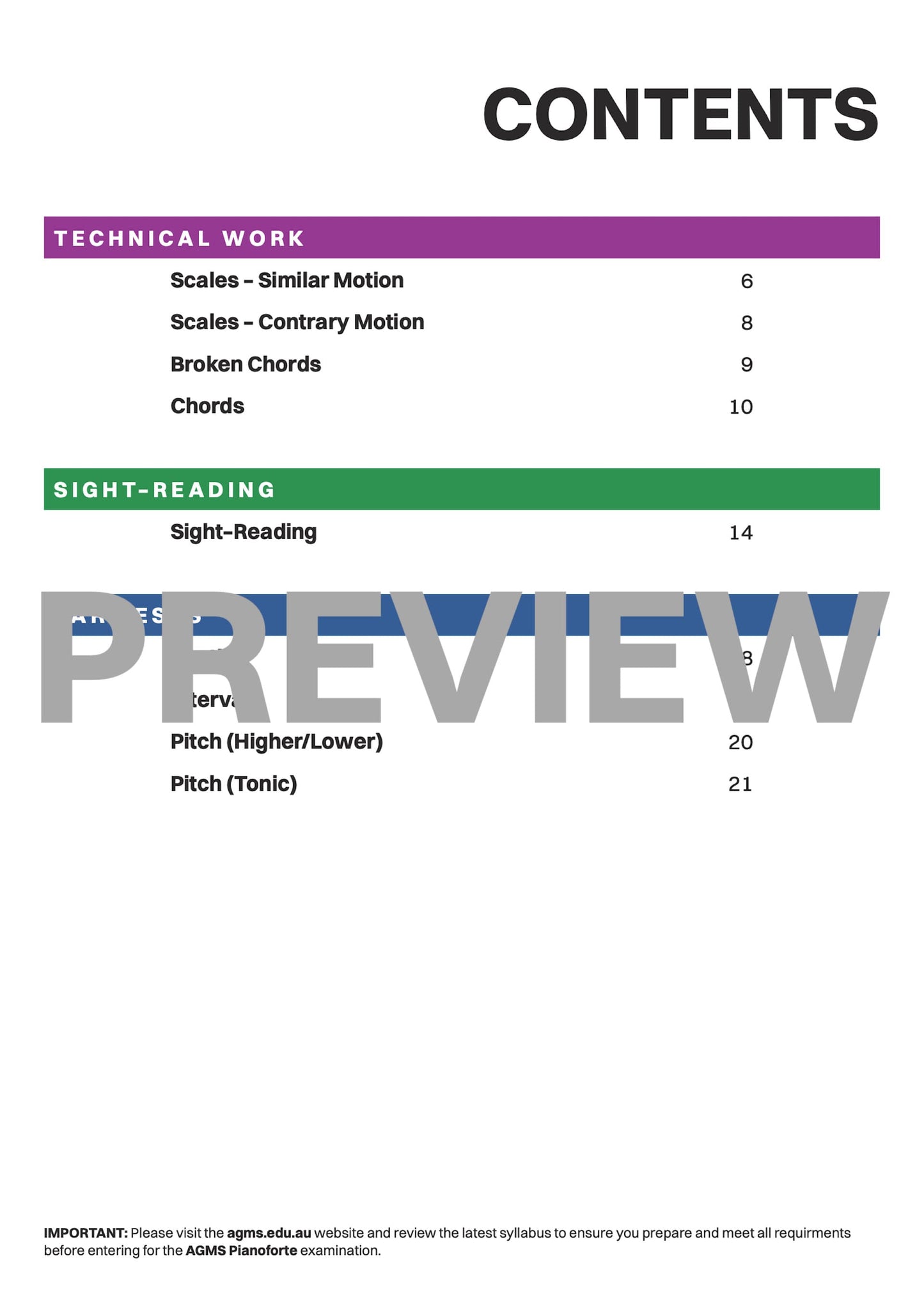 Pianoforte Mastery Series 1 – First Grade: Technical, Ear & Sight-Reading Workbook