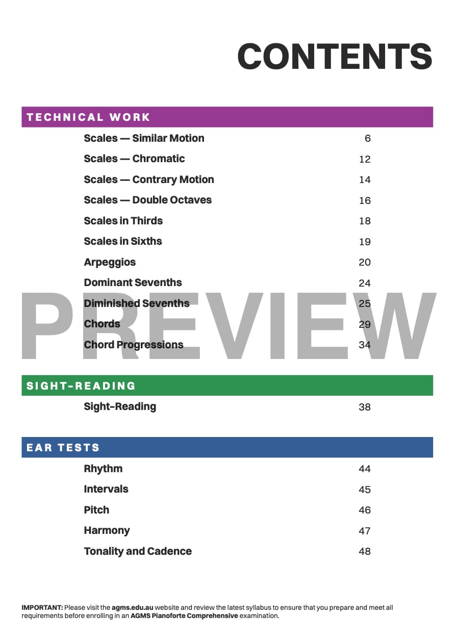 Pianoforte Mastery Series 1 – Seventh Grade: Technical, Ear & Sight-Reading Workbook