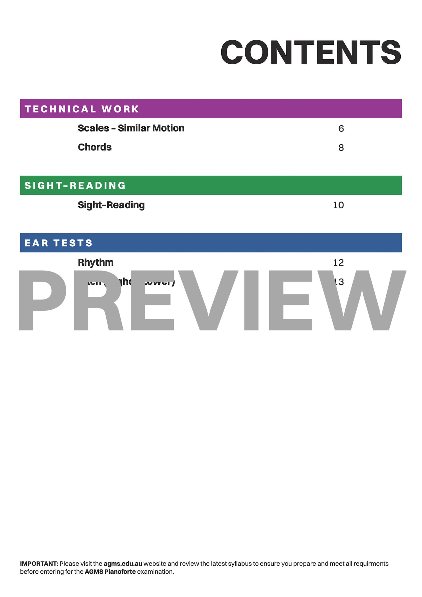 Pianoforte Mastery Series 1 – Elementary Step Two: Technical, Ear & Sight-Reading Workbook