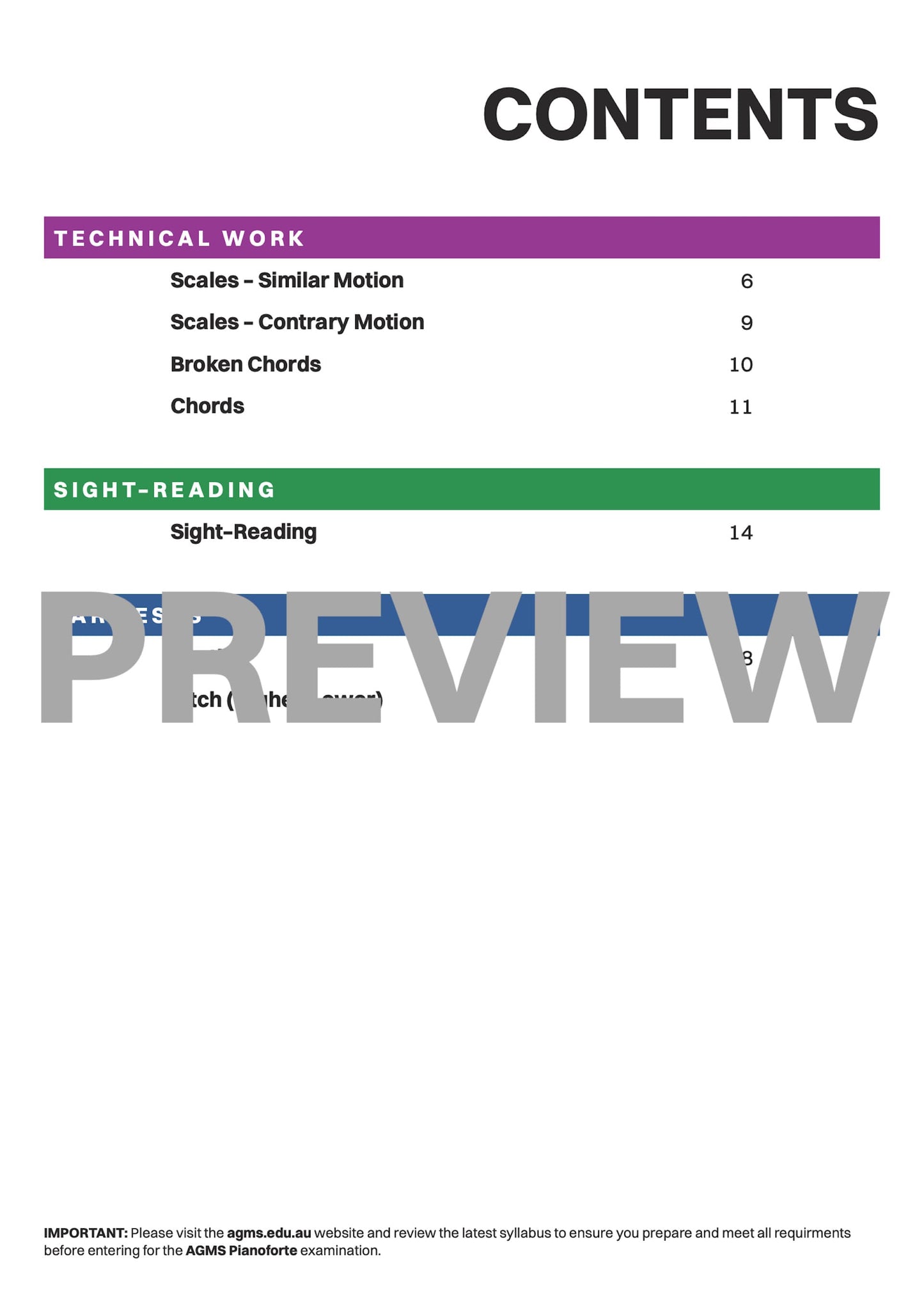 Pianoforte Mastery Series 1 – Preliminary Step Three: Technical, Ear & Sight-Reading Workbook