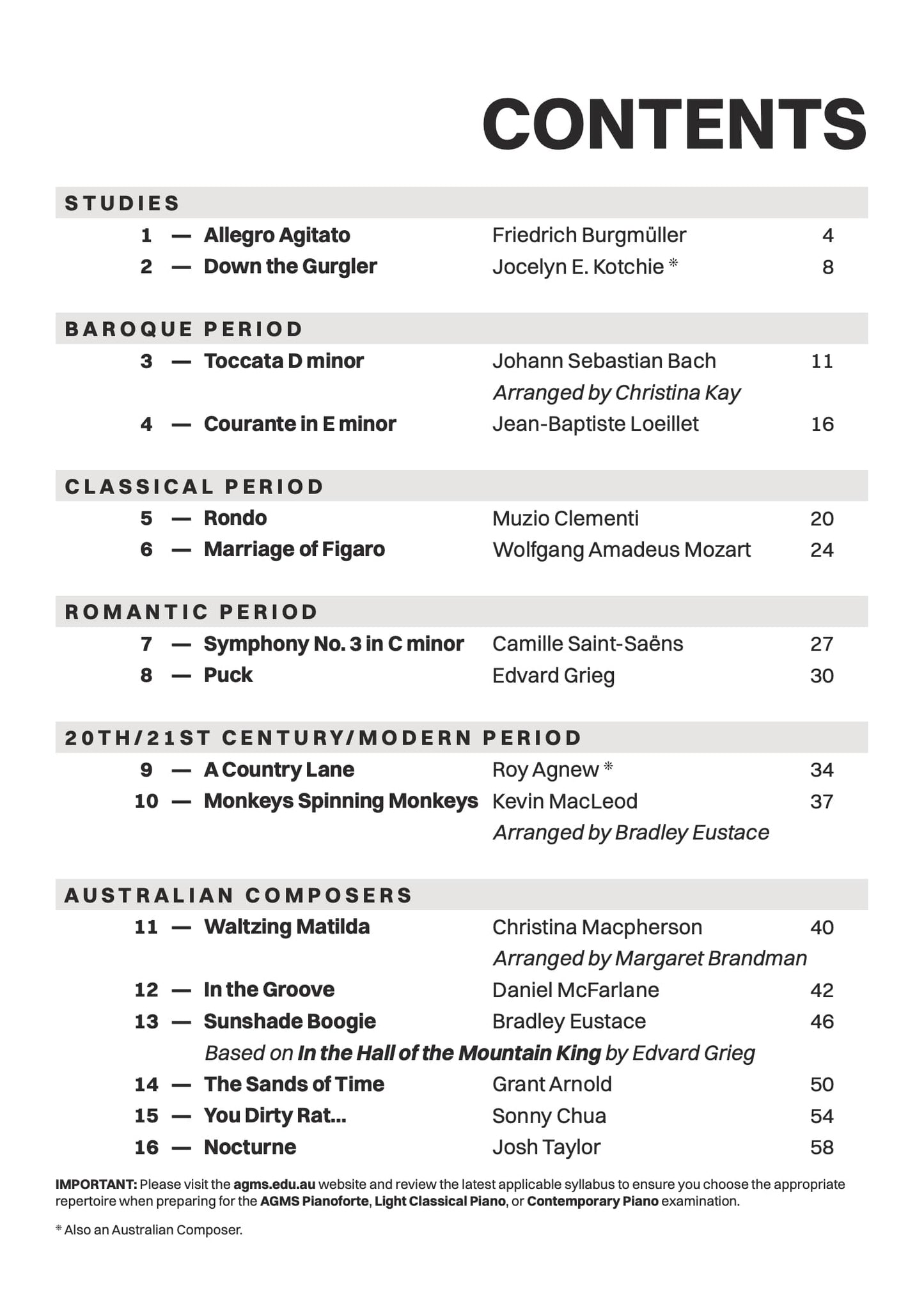 Piano Odyssey Series 1: Sixth Grade